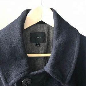 J. Crew 100% wool peacoat dark blue